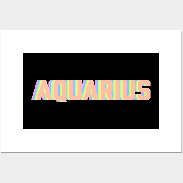 Aquarius Rainbow Wall Art by Sloop